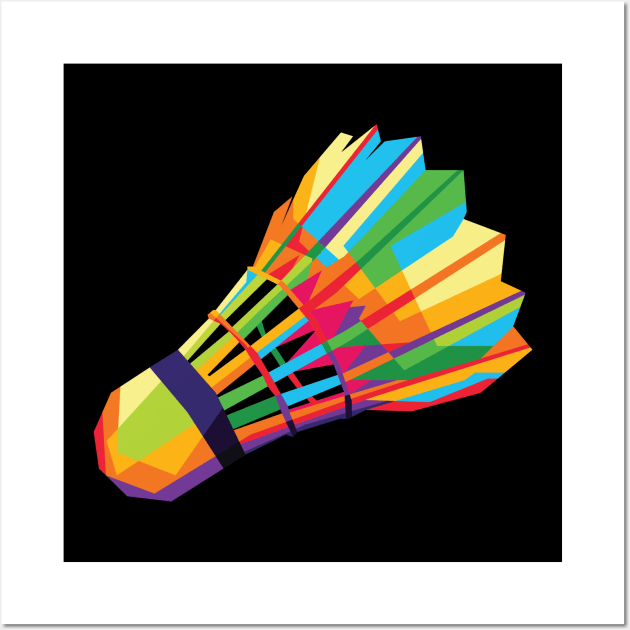 Shuttlecock art discount